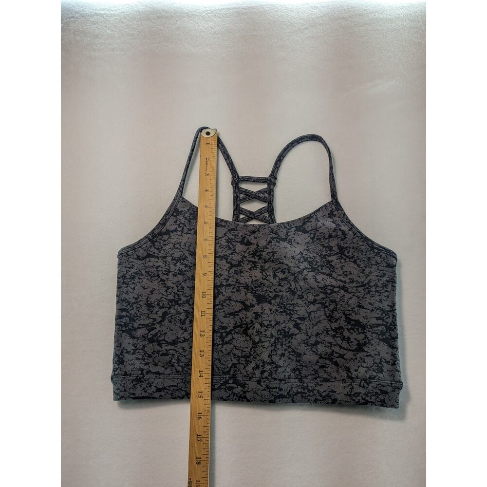 MTA Sport Bras Women's Large 2 pack Yoga tops purple black grey Nwot - Picture 8 of 16